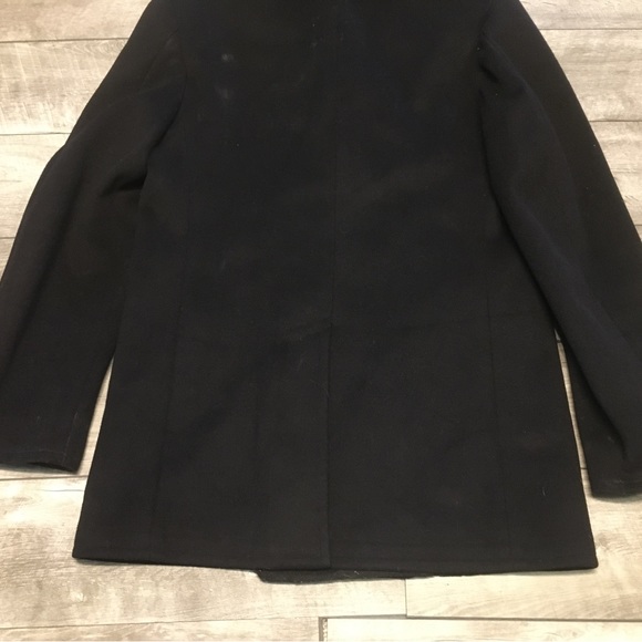 Vintage 1970's Vietnam NAM Era Navy Peacoat Overcoat Trench Jacket Men's Size 36